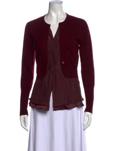 Pre-owned Brunello Cucinelli Cashmere Crew Neck Sweater In Burgundy