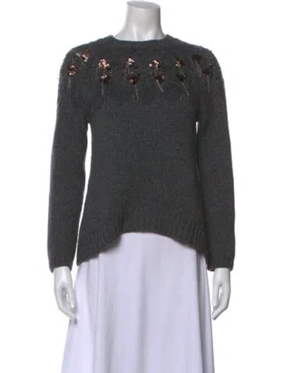 Pre-owned Brunello Cucinelli Cashmere Crew Neck Sweater In Gray