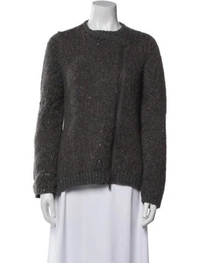 Pre-owned Brunello Cucinelli Cashmere Crew Neck Sweater In Gray