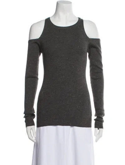 Pre-owned Brunello Cucinelli Cashmere Crew Neck Sweater In Gray