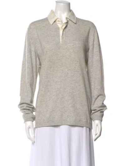 Pre-owned Brunello Cucinelli Cashmere Crew Neck Sweater In Gray