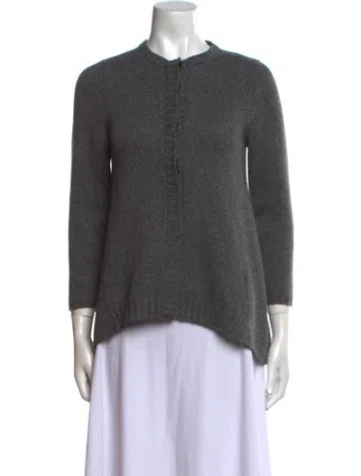 Pre-owned Brunello Cucinelli Cashmere Crew Neck Sweater In Gray