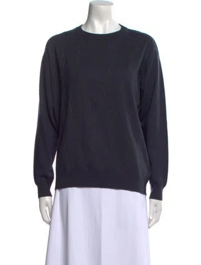 Pre-owned Brunello Cucinelli Cashmere Crew Neck Sweater In Gray