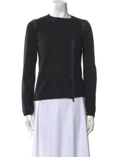Pre-owned Brunello Cucinelli Cashmere Crew Neck Sweater In Gray