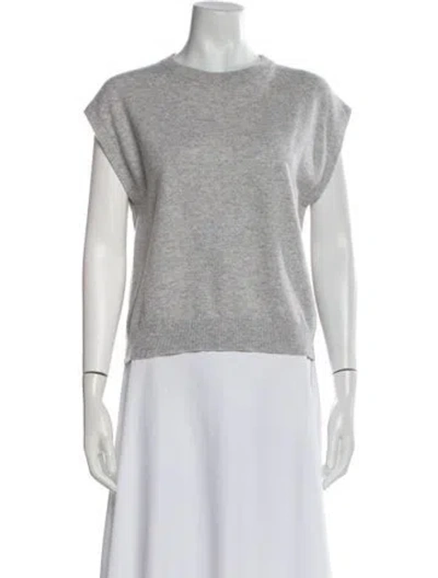 Pre-owned Brunello Cucinelli Cashmere Crew Neck Sweater In Gray