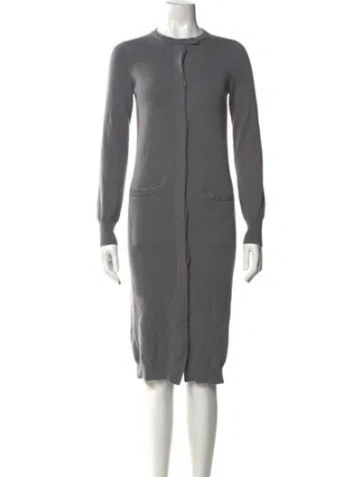 Pre-owned Brunello Cucinelli Cashmere Crew Neck Sweater In Gray