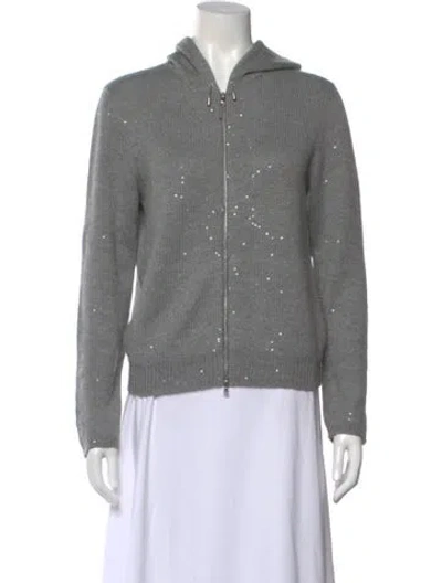 Pre-owned Brunello Cucinelli Cashmere Crew Neck Sweater In Gray