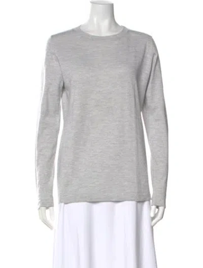 Pre-owned Brunello Cucinelli Cashmere Crew Neck Sweater In Gray