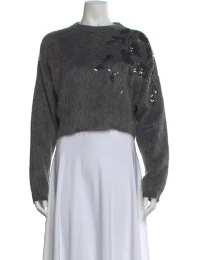 Pre-owned Brunello Cucinelli Cashmere Crew Neck Sweater In Gray