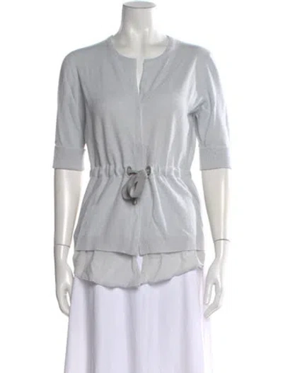 Pre-owned Brunello Cucinelli Cashmere Crew Neck Sweater In Gray