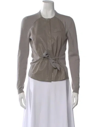 Pre-owned Brunello Cucinelli Cashmere Crew Neck Sweater In Gray