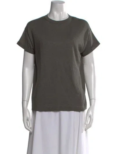 Pre-owned Brunello Cucinelli Cashmere Crew Neck Sweater In Gray