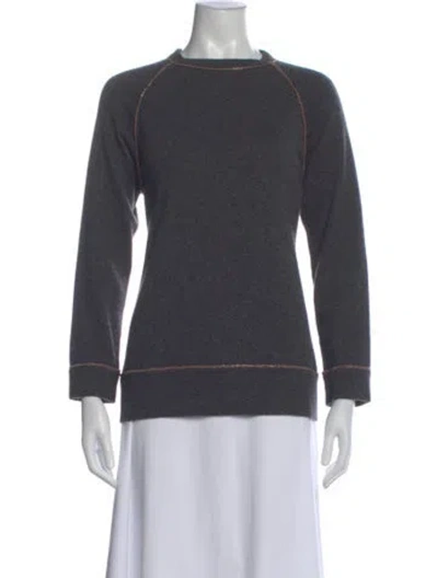 Pre-owned Brunello Cucinelli Cashmere Crew Neck Sweater In Gray