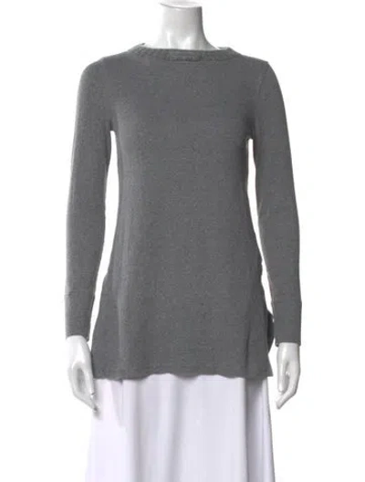 Pre-owned Brunello Cucinelli Cashmere Crew Neck Sweater In Gray