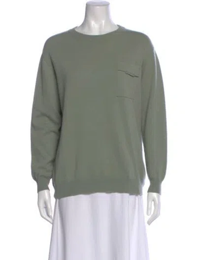 Pre-owned Brunello Cucinelli Cashmere Crew Neck Sweater In Green