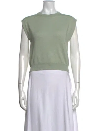 Pre-owned Brunello Cucinelli Cashmere Crew Neck Sweater In Green