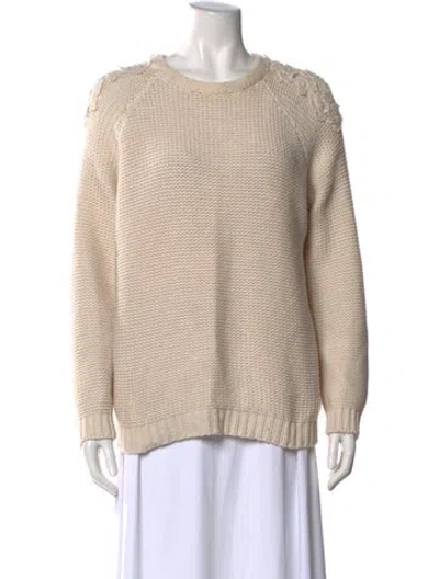 Pre-owned Brunello Cucinelli Cashmere Crew Neck Sweater In Neutral