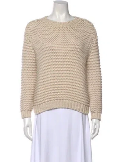 Pre-owned Brunello Cucinelli Cashmere Crew Neck Sweater In Neutral