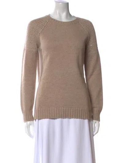 Pre-owned Brunello Cucinelli Cashmere Crew Neck Sweater In Neutral