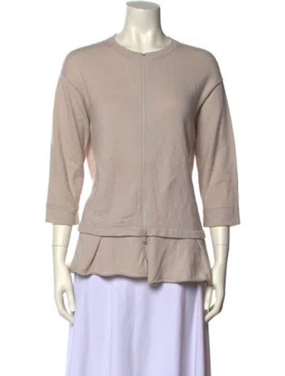 Pre-owned Brunello Cucinelli Cashmere Crew Neck Sweater In Neutral