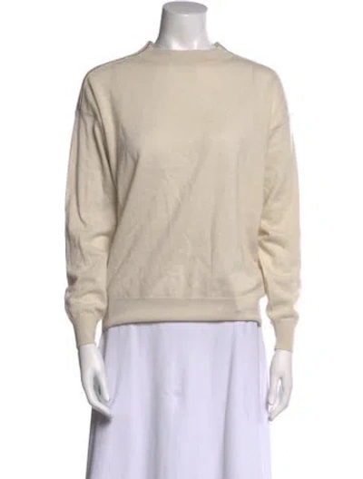 Pre-owned Brunello Cucinelli Cashmere Crew Neck Sweater In Neutral