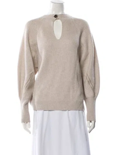 Pre-owned Brunello Cucinelli Cashmere Crew Neck Sweater In Neutral