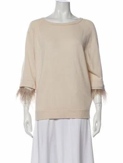 Pre-owned Brunello Cucinelli Cashmere Crew Neck Sweater In Neutral