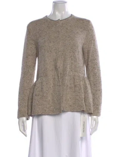 Pre-owned Brunello Cucinelli Cashmere Crew Neck Sweater In Neutral