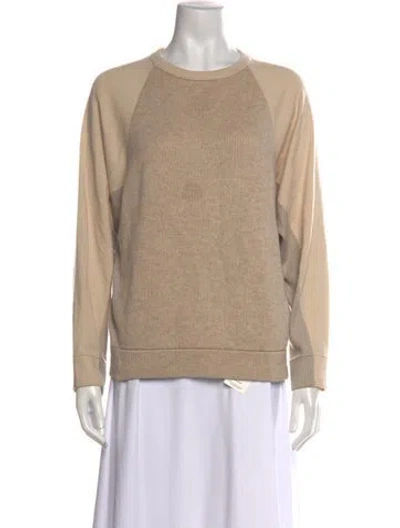 Pre-owned Brunello Cucinelli Cashmere Crew Neck Sweater In Neutral