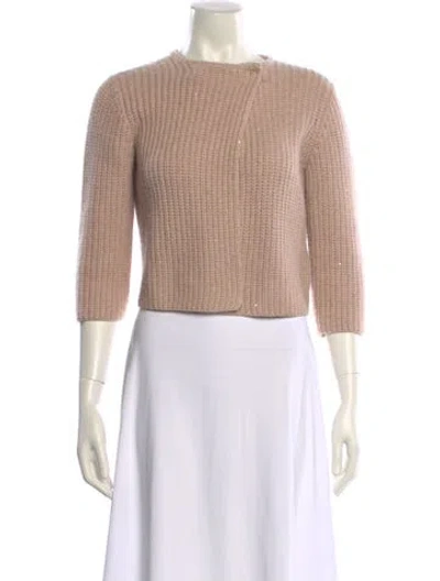 Pre-owned Brunello Cucinelli Cashmere Crew Neck Sweater In Pink