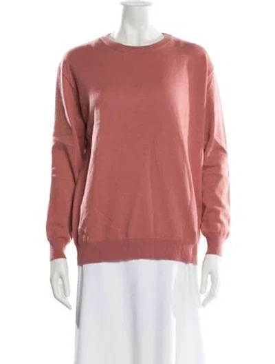 Pre-owned Brunello Cucinelli Cashmere Crew Neck Sweater In Pink