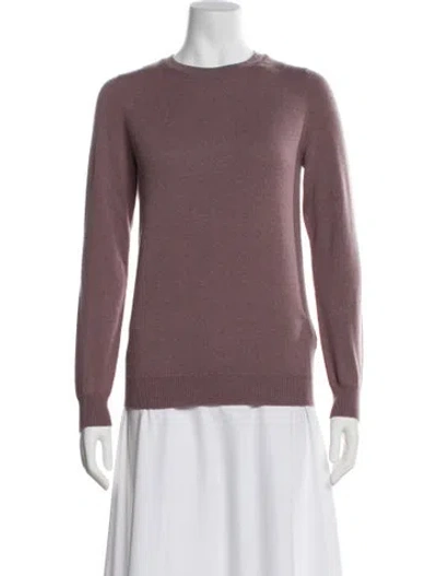 Pre-owned Brunello Cucinelli Cashmere Crew Neck Sweater In Pink