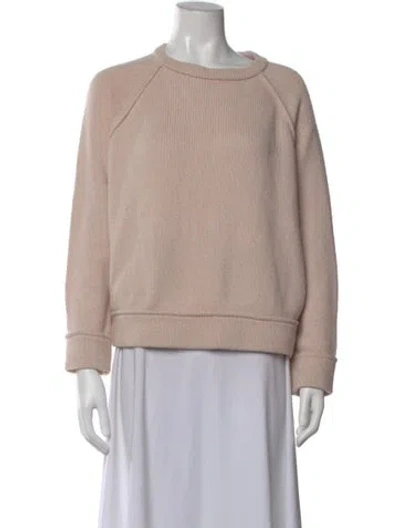 Pre-owned Brunello Cucinelli Cashmere Crew Neck Sweater In Pink