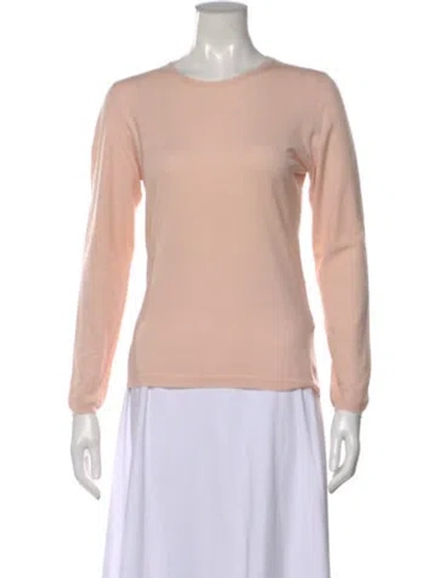 Pre-owned Brunello Cucinelli Cashmere Crew Neck Sweater In Pink