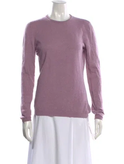 Pre-owned Brunello Cucinelli Cashmere Crew Neck Sweater In Purple