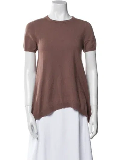 Pre-owned Brunello Cucinelli Cashmere Crew Neck Sweater In Purple