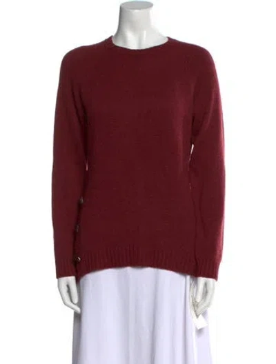 Pre-owned Brunello Cucinelli Cashmere Crew Neck Sweater In Red