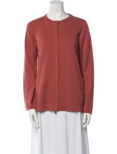 Pre-owned Brunello Cucinelli Cashmere Crew Neck Sweater In Red