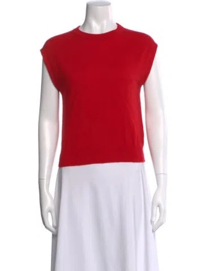 Pre-owned Brunello Cucinelli Cashmere Crew Neck Sweater In Red