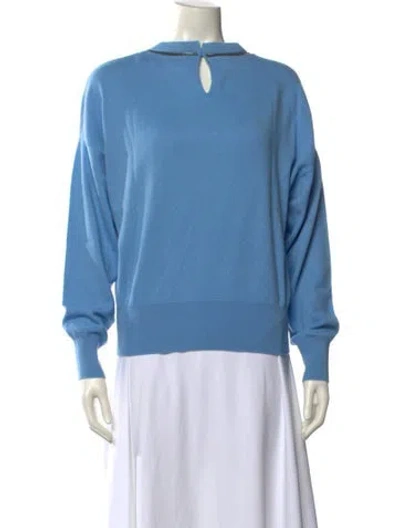 Pre-owned Brunello Cucinelli Cashmere Crew Neck Sweater W/ Tags In Blue
