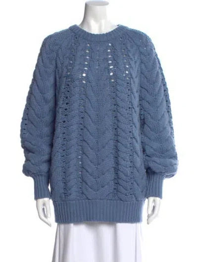 Pre-owned Brunello Cucinelli Cashmere Crew Neck Sweater W/ Tags In Blue