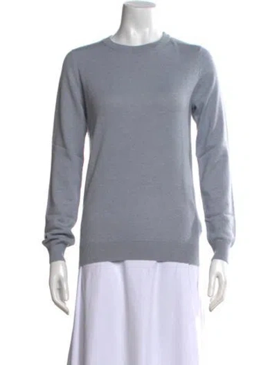 Pre-owned Brunello Cucinelli Cashmere Crew Neck Sweater W/ Tags In Blue