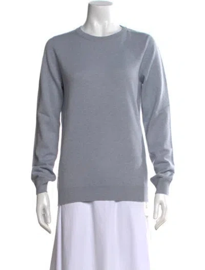 Pre-owned Brunello Cucinelli Cashmere Crew Neck Sweater W/ Tags In Blue