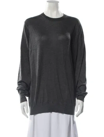 Pre-owned Brunello Cucinelli Cashmere Crew Neck Sweater W/ Tags In Gray