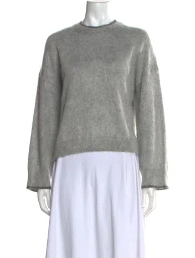 Pre-owned Brunello Cucinelli Cashmere Crew Neck Sweater W/ Tags In Gray