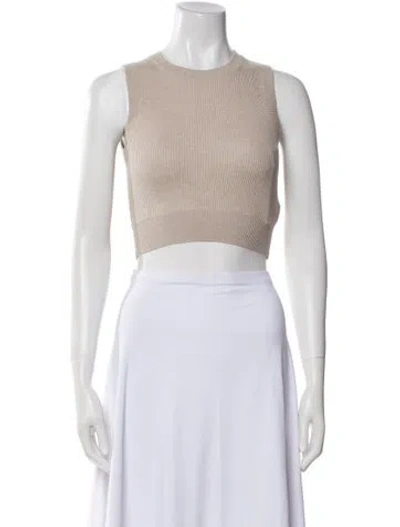 Pre-owned Brunello Cucinelli Cashmere Crew Neck Sweater W/ Tags In Neutral