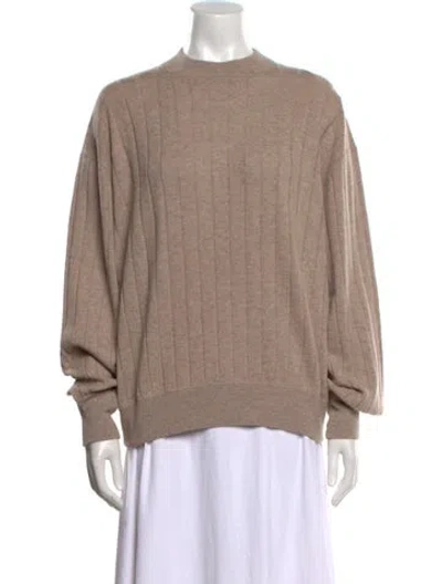 Pre-owned Brunello Cucinelli Cashmere Crew Neck Sweater W/ Tags In Neutral