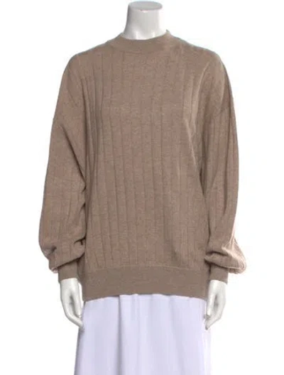 Pre-owned Brunello Cucinelli Cashmere Crew Neck Sweater W/ Tags In Neutral