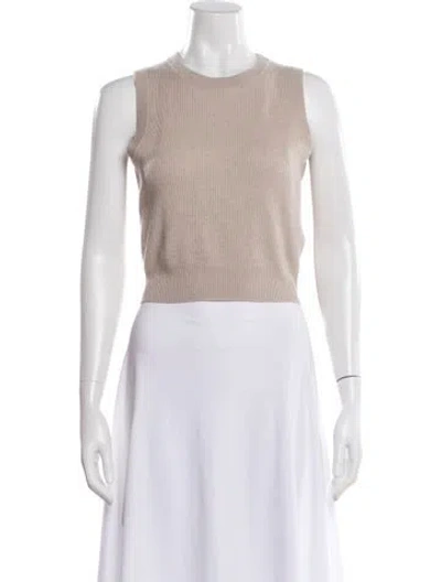 Pre-owned Brunello Cucinelli Cashmere Crew Neck Sweater W/ Tags In Neutral
