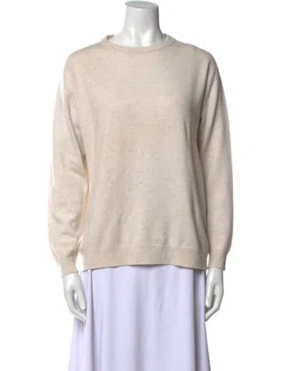 Pre-owned Brunello Cucinelli Cashmere Crew Neck Sweatshirt In Neutral
